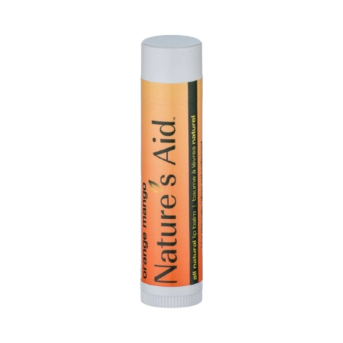 Nature's Aid Natural Lip Balm - Orange Mango, 1 pieces Natures Aid Natural Lip Balm - Orange Mango on white background