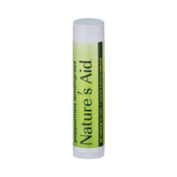 Natural Lip Balm - Peppermint Lemongrass on white background