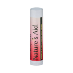 Natural Lip Balm - Strawberry Vanilla on white background