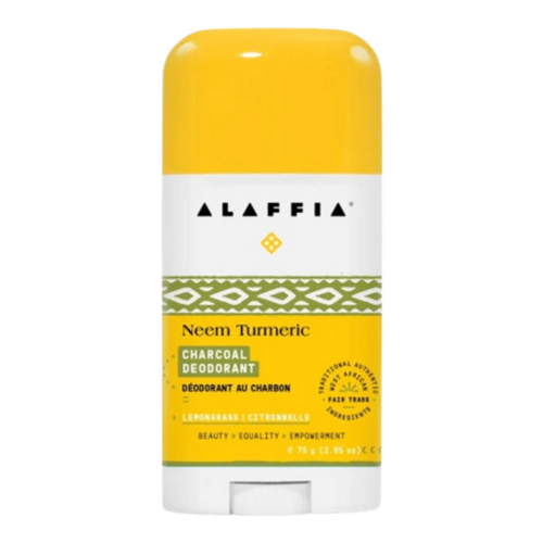 Flora Neem Turmeric Charcoal Deodorant - Lemongrass, 75g/2.65 oz Flora Neem Turmeric Charcoal Deodorant - Lemongrass on white background