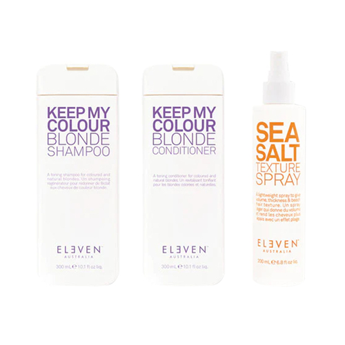 Eleven Australia Neon Holiday Blonde Trio on white background