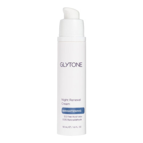 Glytone Night Renewal Cream on white background