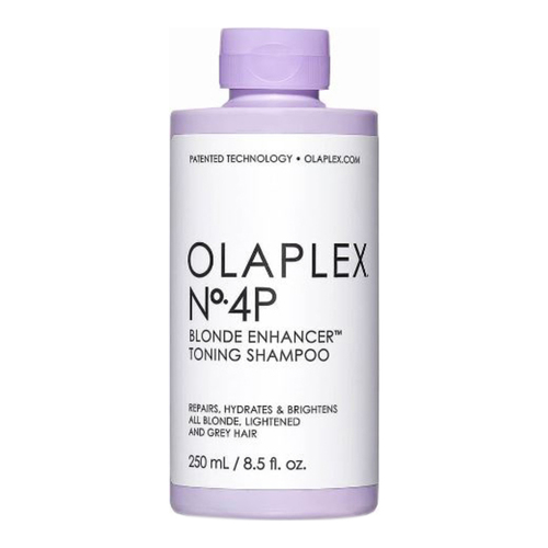 OLAPLEX No.4P Blonde Enhancer Toning Shampoo, 250ml/8.5 fl oz OLAPLEX No.4P Blonde Enhancer Toning Shampoo on white background