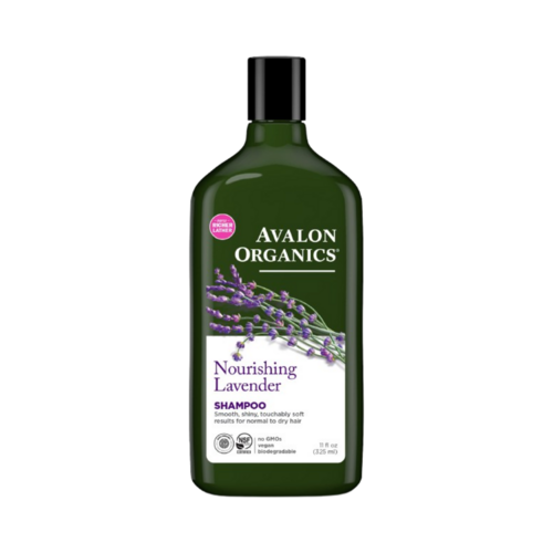 Avalon Organics Nourishing Lavender Shampoo on white background