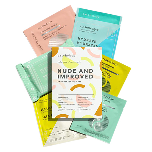 Patchology Nude and Improved Skin Perfecting Kit, 1 set Patchology Nude and Improved Skin Perfecting Kit on white background