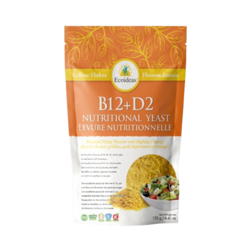 Ecoideas Nutritional Yeast B12+D2 on white background