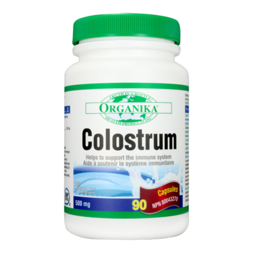 Organika Colostrum (Bovine), 180 x 500mg/7.5 grain Organika Colostrum (Bovine) on white background