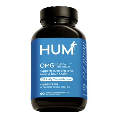 HUM Nutrition OMG! Omega The Great, 60 capsules HUM Nutrition OMG! Omega The Great on white background