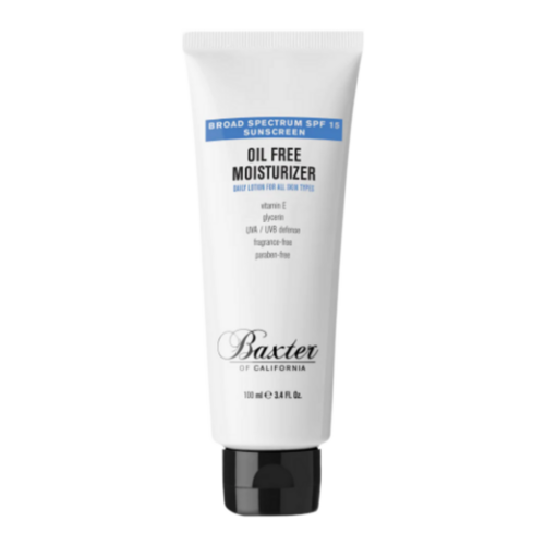 Baxter of California Oil Free Moisturizer SPF 15, 100ml/3.38 fl oz Baxter of California Oil Free Moisturizer SPF 15 on white background