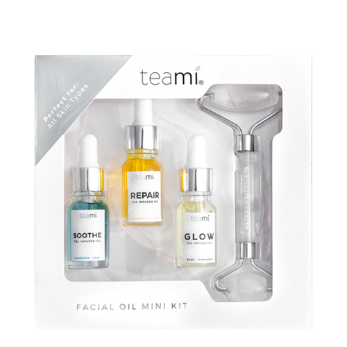Teami Oil Mini Kit on white background