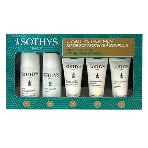 Sothys Oily Skin Ritual, 1 set Sothys Oily Skin Ritual on white background