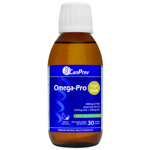 CanPrev Omega-Pro High DHA, 150ml/5.07 fl oz CanPrev Omega-Pro High DHA on white background