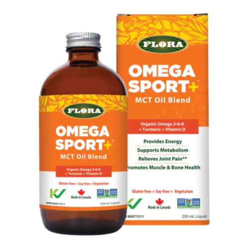 Flora Omega Sport+ on white background