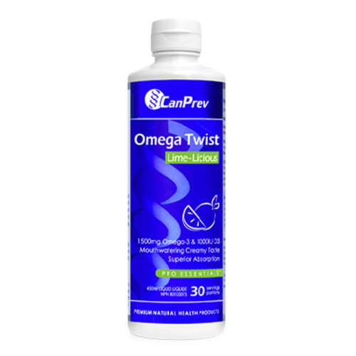 CanPrev Omega Twist - Lime-Licious, 450ml/15.22 fl oz CanPrev Omega Twist - Lime-Licious on white background
