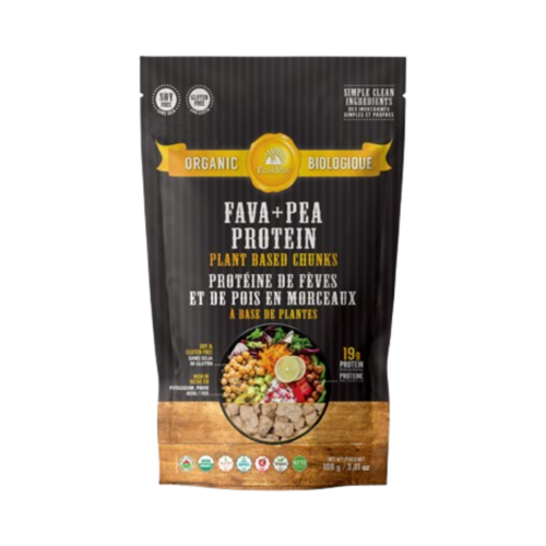 Ecoideas Organic Fava + Pea Protein, 108g/3.81 oz Ecoideas Organic Fava + Pea Protein on white background