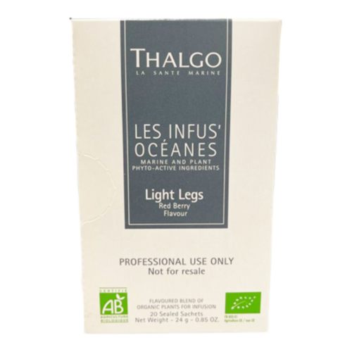 Thalgo Organic Infus' Oceanes Light Legs Tea (Heavy Legs) 20 Sachets, 1 set Thalgo Organic Infus Oceanes Light Legs Tea (Heavy Legs) 20 Sachets on white background