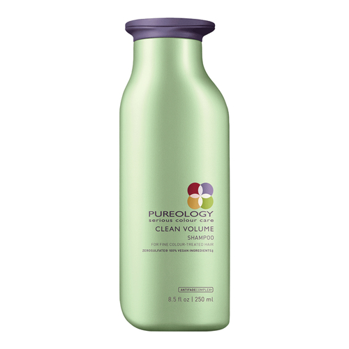 Pureology Clean Volume Shampoo on white background