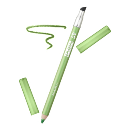 Pupa Multiplay 3 in 1 Eye Pencil - 60 Hyacinth Violet, 1 piece Pupa Multiplay 3 in 1 Eye Pencil - 02 Electric Green on white background