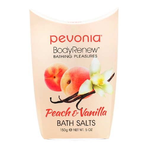 Pevonia Body Renew Peach and Vanilla Bath Salts, 150g/5 oz