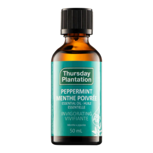 Thursday Plantation Pepper Mint Oil 100% Pure - Invigorating, 50ml/1.7 fl oz Thursday Plantation Pepper Mint Oil 100% Pure - Invigorating on white background