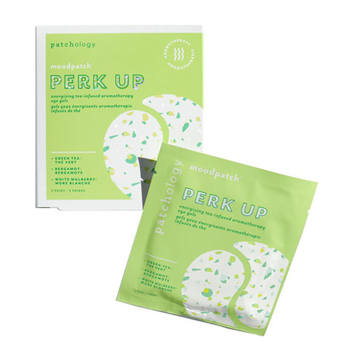 Patchology Perkup Eye Gels 5 packs on white background