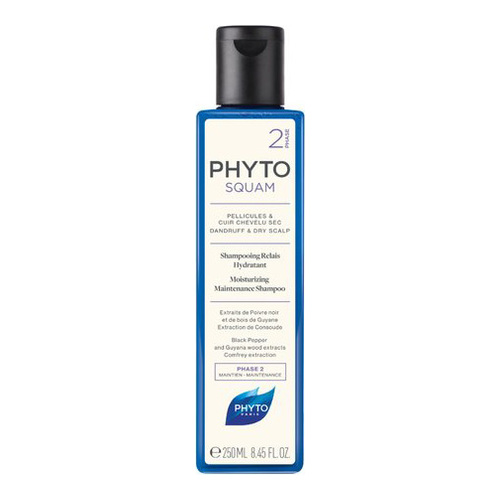 Phyto Phytosquam Dry Scalp Moisturizing Maintenance Shampoo, 250ml/8.45 fl oz Phyto Phytosquam Dry Scalp Moisturizing Maintenance Shampoo on white background