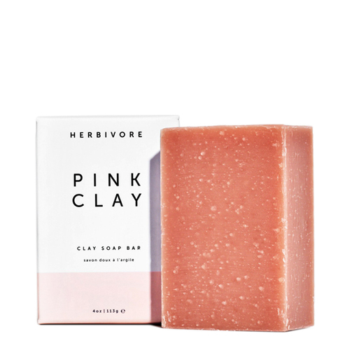 Herbivore Botanicals Pink Clay Cleansing Bar Soap, 113g/4 oz