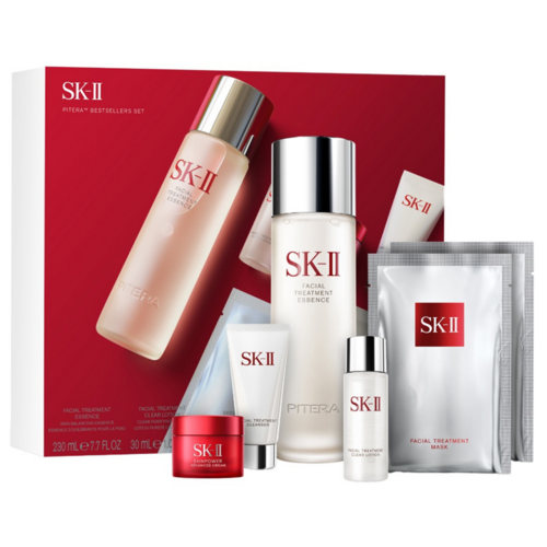 SK-II Pitera Bestsellers Set, 1 set SK-II Pitera Bestsellers Set on white background