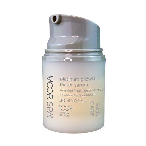 Moor Spa Platinum Growth Factor Serum on white background
