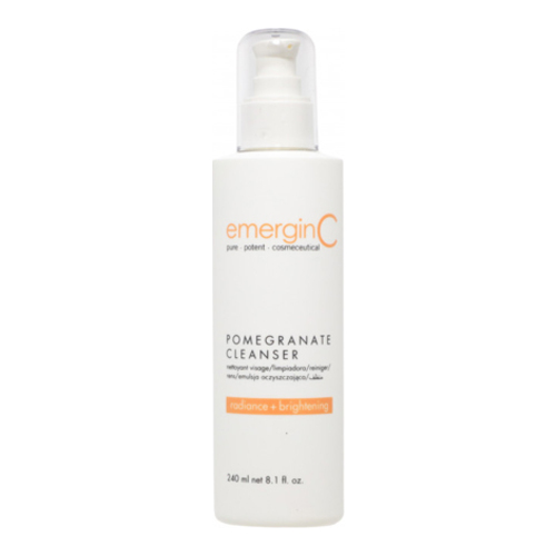 emerginC Pomegranate Gel Cleanser on white background