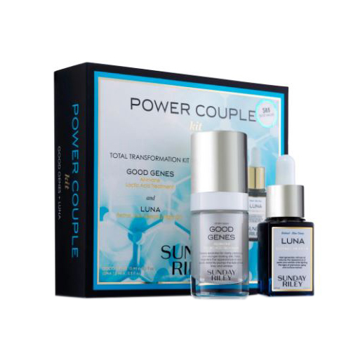 Sunday Riley Power Couple Total Transformation Kit on white background