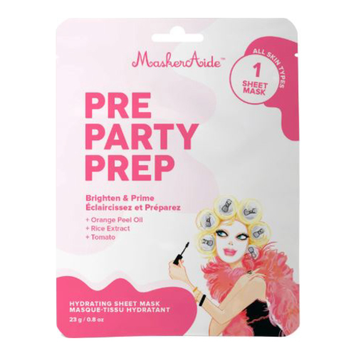 MaskerAide Pre Party Prep Facial Sheet Mask, 1 sheet