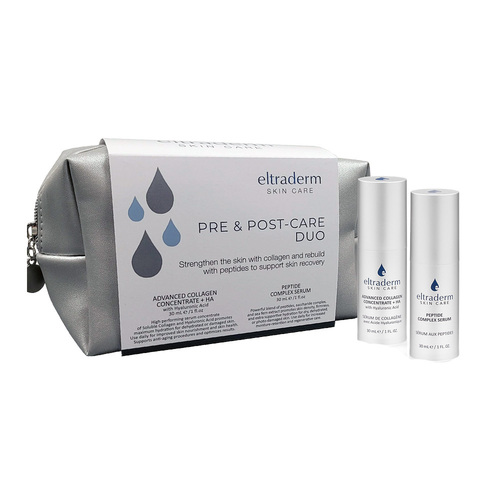 Eltraderm Pre and Post-Care Duo on white background