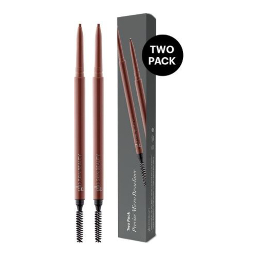 Glo Skin Beauty Precise Micro Browliner - Two Pack - Raven, 2 x 0.1g/0.03 oz Glo Skin Beauty Precise Micro Browliner - Two Pack - Ash on white background