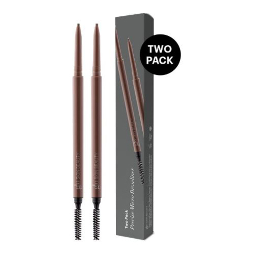 Glo Skin Beauty Precise Micro Browliner - Two Pack - Raven, 2 x 0.1g/0.03 oz Glo Skin Beauty Precise Micro Browliner - Two Pack - Ash on white background
