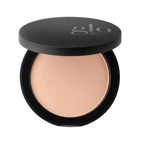 Glo Skin Beauty Pressed Base - Golden Dark, 10g/0.35 oz Glo Skin Beauty Pressed Base - Beige on white background