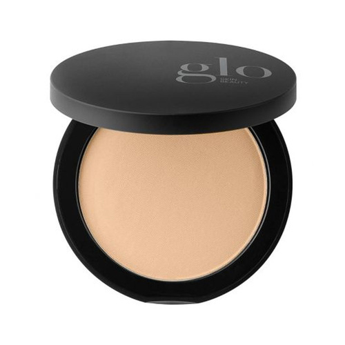 Glo Skin Beauty Pressed Base - Golden Dark, 10g/0.35 oz Glo Skin Beauty Pressed Base - Beige on white background