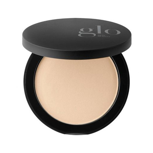 Glo Skin Beauty Pressed Base - Golden Dark, 10g/0.35 oz Glo Skin Beauty Pressed Base - Beige on white background