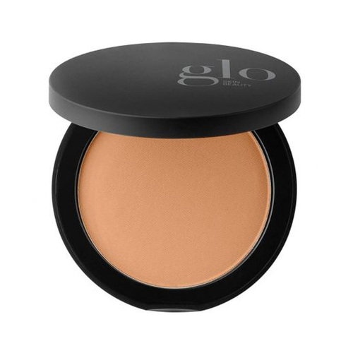 Glo Skin Beauty Pressed Base - Golden Dark, 10g/0.35 oz Glo Skin Beauty Pressed Base - Beige on white background