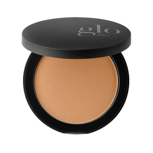 Glo Skin Beauty Pressed Base - Golden Dark, 10g/0.35 oz Glo Skin Beauty Pressed Base - Beige on white background