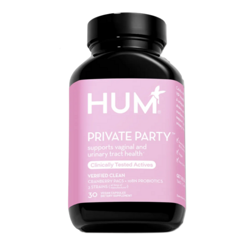 HUM Nutrition Private Party, 30 capsules HUM Nutrition Private Party on white background