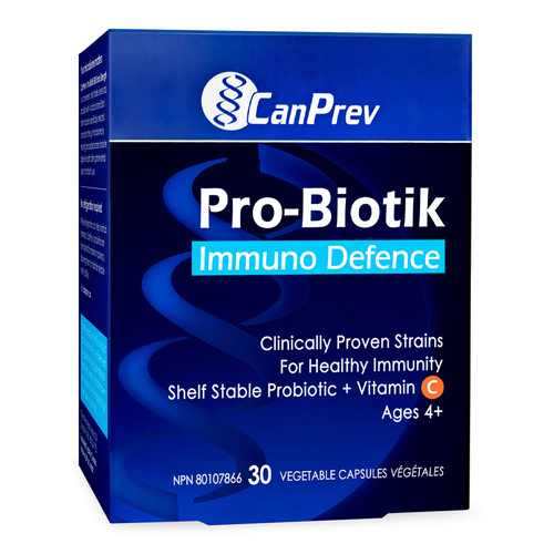 CanPrev Pro-Biotik Immuno Defence, 30 capsules CanPrev Pro-Biotik Immuno Defence on white background