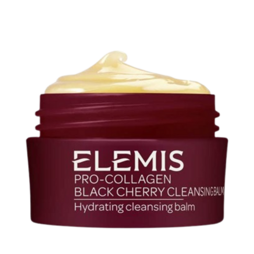 Elemis Pro-Collagen Black Cherry Cleansing Balm on white background