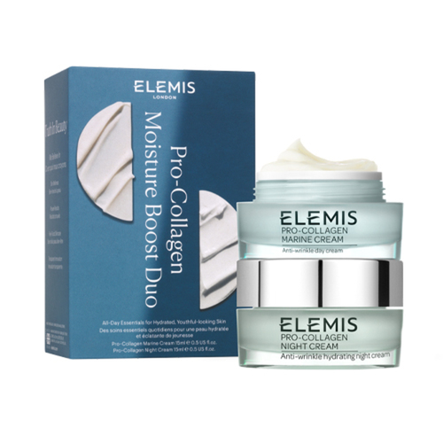 Elemis Pro-Collagen Moisture Boost Duo, 1 set Elemis Pro-Collagen Moisture Boost Duo on white background