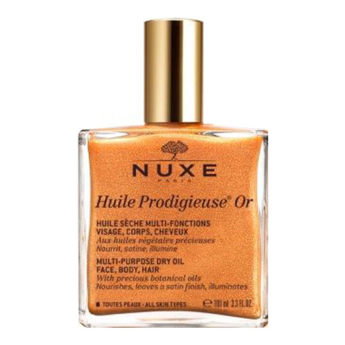 Nuxe Prodigieuse Shimmering Dry Oil on white background