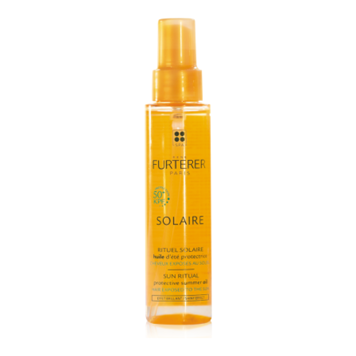 Rene Furterer Solaire Protective Summer Oil KPF50 on white background