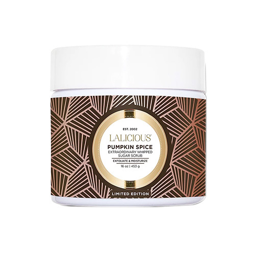 LaLicious Pumpkin Spice - Sugar Scrub on white background