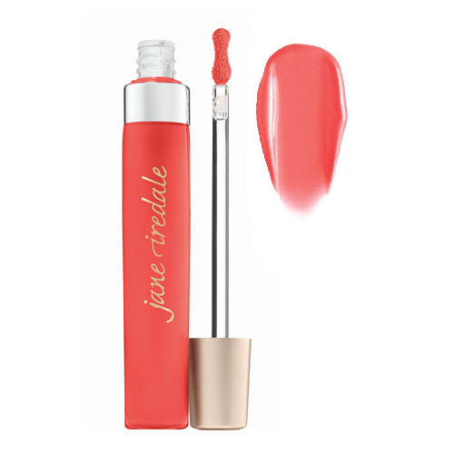 jane iredale PureGloss Lip Gloss - Raspberry, 7ml/0.23 fl oz jane iredale PureGloss Lip Gloss - White Tea on white background