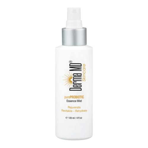 Derma MD PureProbiotic Essence Mist on white background
