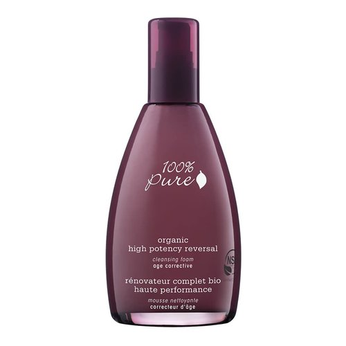 100% Pure Organic High Potency Reversal Cleansing Foam, 177ml/6 fl oz 100% Pure Organic High Potency Reversal Cleansing Foam on white background